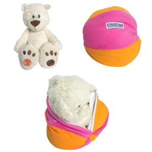 Buddy Balls Convertible 16" Bear & Ball Plush Toy Toddler Colorful Motorskills